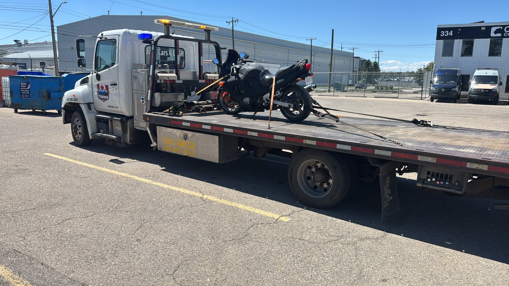 Motorcycle Breakdown in Southwest Calgary